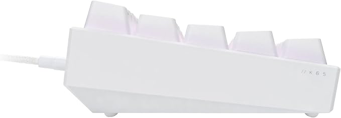 Corsair - K65 RGB Mini Wired 60% Mechanical, CH-9194114-NA, Cherry MX Speed Linear Switch Gaming Keyboard with PBT Double-Shot Keycaps - White (Renewed)