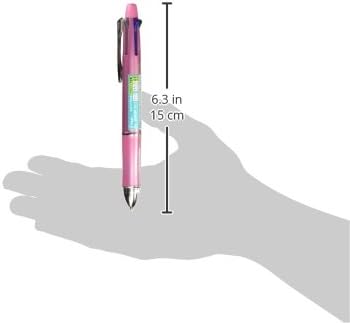 Pilot Dr.Grip 4 Plus 1, 4 Color 0.5mm Ballpoint Multi Pen and 0.5mm Mechanical Pencil, Shell Pink Barrel (BKHDF1SEF-ＳＰ)