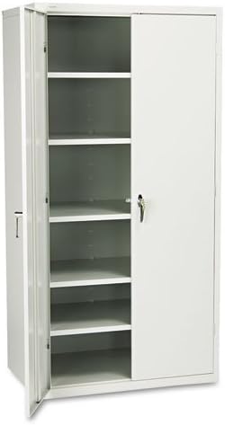 HON Brigade Series Five-Shelf Storage Cabinet - High Storage Cabinet, 36w by 24d by 72h, Light Gray (HSC2472)