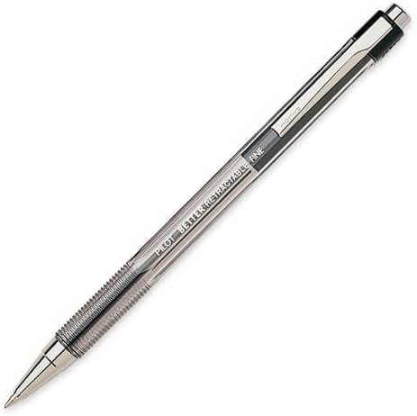 Pilot Better Retractable Ballpoint Pen, Bundle Black, Blue, Red colors Fine Point 07, 10 COUNT