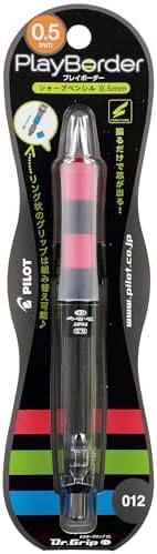 Pilot Mechanical Pencil Dr. Grip CL Play Boarder, 0.5mm, Black and Pink (HDGCL-50R-PBP)
