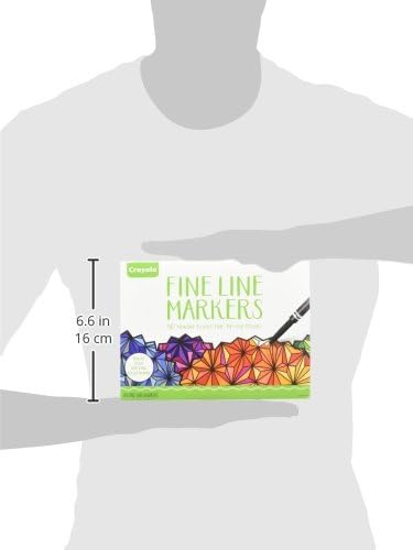 Crayola Fine Line Markers for Adults (40ct), Skinny Marker Set for Adult Coloring Books, Gift for Teens, Aesthetic Art Supplies, Stress Relief Activity