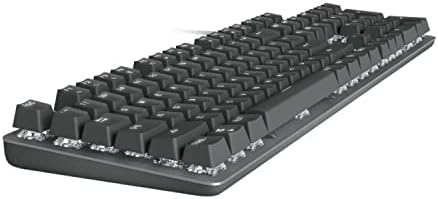 Logitech K845 Mechanical Illuminated Keyboard, Mechanical Switches, Strong Adjustable Tilt Legs, Full Size, Aluminum Top Case, 104 Keys, USB Corded, Windows (TTC Red Switches)