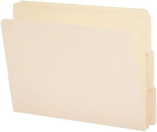 Smead End Tab File Folder, 1/3-Cut Tab, Letter Size, Manila, 100 per Box (24130)