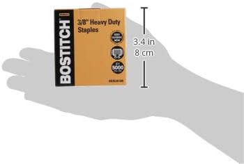 Bostitch Office Heavy Duty Premium Staples, 25-55 Sheets, 0.375 Inch Leg, 5,000 Per Box (SB353/8-5M)