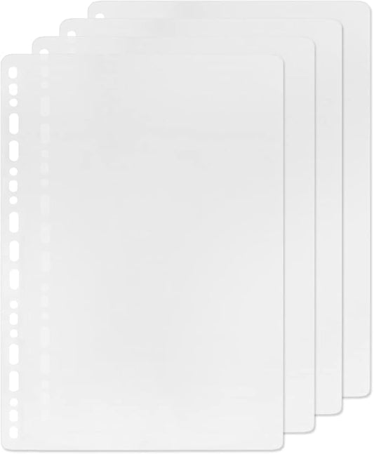 4 Pack B5 19 Holes Binder Divider Plastic Binder Divider Waterproof 19 Holes Divider for Personal Organiser (Divider, B5)