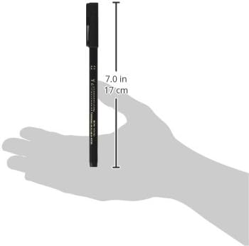 Yasutomo - NSC603A Y and C Water Based Calligraphy Markers, Chisel Tip, Assorted Sizes, Black, Pack of 3 - 443609