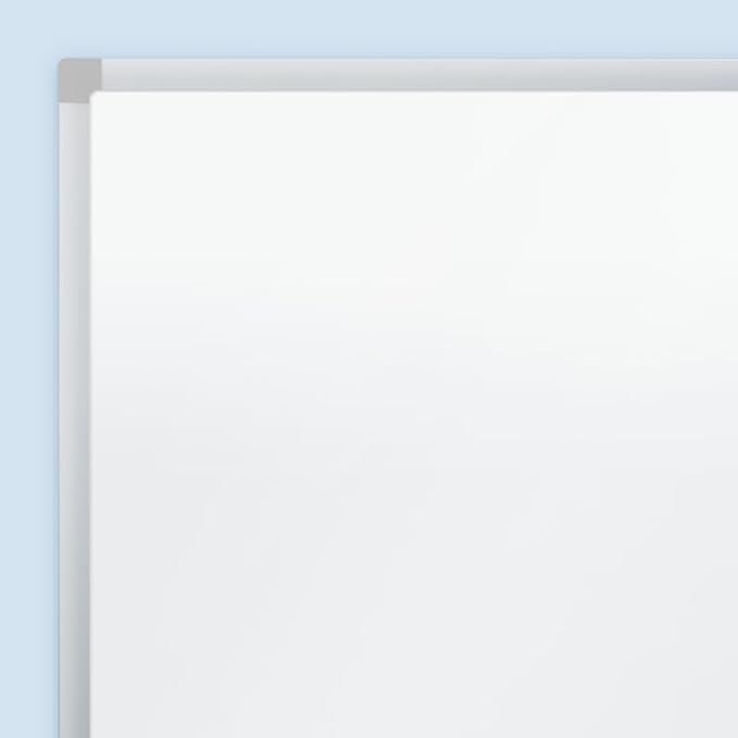 Mead White Board 24" x 18", Dry Erase Whiteboard For Wall, Non-Magnetic, White/Silver (85355)