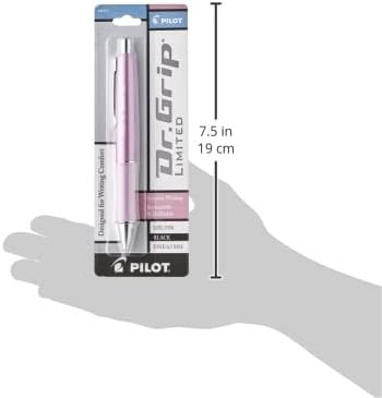 PILOT Dr. Grip Limited Refillable & Retractable Gel Pen, Fine Point, Black Ink, Single Pen - Ideal for School, Journaling & Office Writing