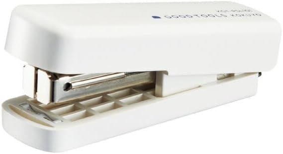 Kokuyo Good Tools KGT-PSL101W Portable Stapler, Foldable, 10 Pieces, White