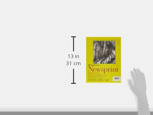 Strathmore STR-307-809 50 Sheet Rough Newsprint Pad, 9 by 12"