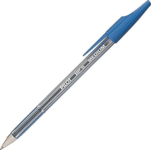 PILOT The Better Ball Point Pen Refillable Ballpoint Stick Pens, Medium Point, Blue Ink, 12-Pack (36711)