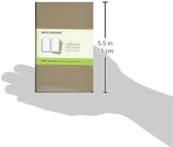 Moleskine Cahier Journal, Soft Cover, Large (5" x 8.25") Ruled/Lined, Black, 80 Pages (Set of 3)