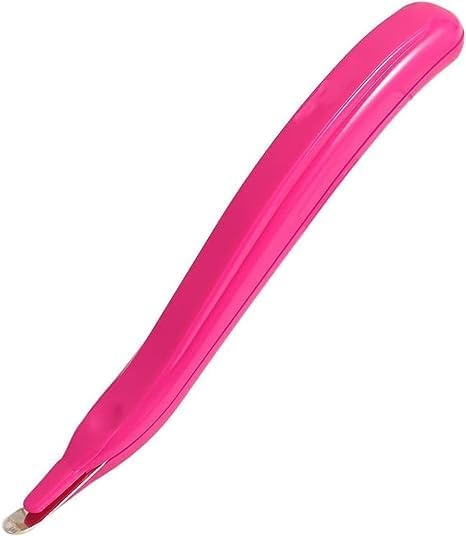 2 Pcs Pink Portable Staple Remover, Staple Puller Tool Magnetic Head Staple Removal Tool Handheld Staple Puller, Pen Type Staple Remover Binding Supplies School Office Home