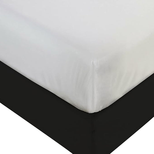 BLISSFORD Plastic Mattress Protector - Heavy Duty, Fitted Vinyl - Mattress Cover for Bedwetting Adult, Child or Pet, 100% Waterproof Fitted Sheet Style Cover - 36" x 75"