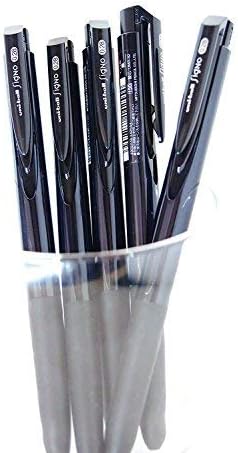 Uni-ball Signo RT1 Retractable Gel Ink Pen, Ultra Micro Point 0.28mm, Rubber Grip, Black Ink, UMN-155-28, Value Set of 5