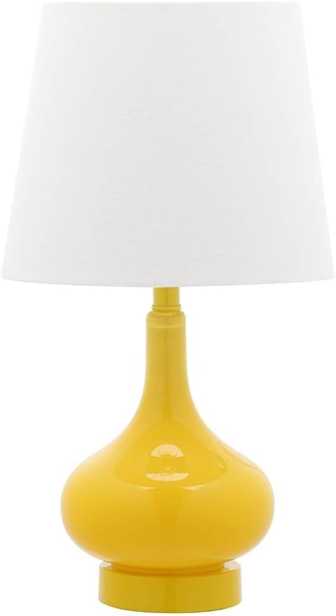 Safavieh Kids Lighting Collection Amy Yellow Gourd 18-inch Bedroom Living Room Home Office Desk Nightstand Table Lamp (LED Bulb Included)