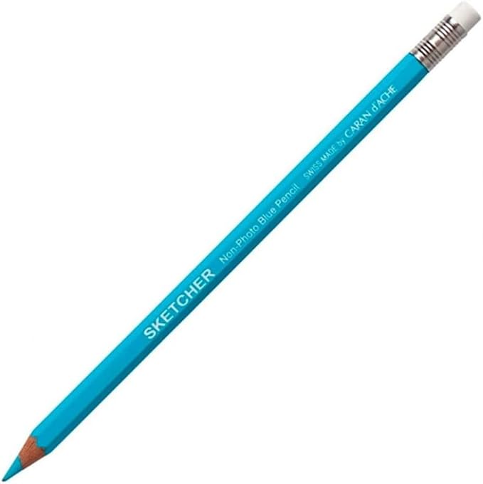 Caran d'Ache Sketcher Non-Photo Blue 2 Pc Blister Card (903.302 )