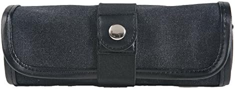 Speedball Art Products 359360 Canvas Pencil Case Roll-Up, Black W/Black Trim, Holds up to 36 Pencils