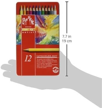 CREATIVE ART MATERIALS Caran D'ache Supracolor Metal Box Set Of 12 (3888.312)
