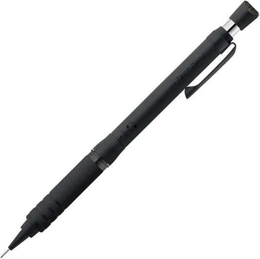 Zebra P-MA141-DBK Mechanical Pencil, Tect 2-Way RO, 0.02 inches (0.5 mm), Dark Black, Knurled Model