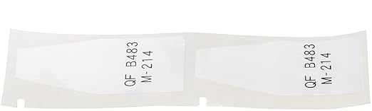 Brady Authentic (M4-214-483) QuickFlag Tapered Polyester Flag Labels with Ribbon 2" H x 1" W Black on White, 140 Labels. for use with BMP41, BMP51, M410, M510, and M511 Label Printers.