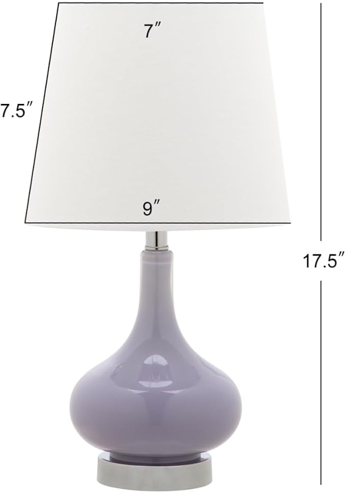 Safavieh Kids Lighting Collection Amy Purple Gourd 18-inch Bedroom Living Room Home Office Desk Nightstand Table Lamp (LED Bulb Included)
