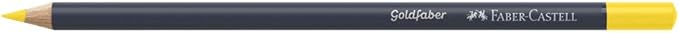 Faber-Castell Creative Studio Goldfaber Colour Pencil, (108), Cadmium Yellow, Single Pencil, for Art, Craft, Drawing, Sketching, Home, School, University, Colouring
