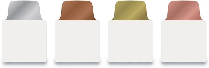 Avery 74785 Ultra Tabs Repositionable Tabs, 1 x 1.5, Assorted Metallic, 40/PK