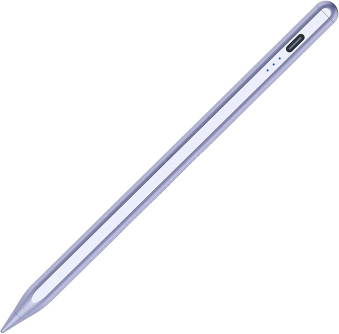 Stylus Pen for iPad 6th-11th Generation, 10 Mins Fast Charge Apple Pencil Compatible with 2018-2025 iPads Pencil, Apple Pen for iPad Pro 11"/12.9"/M4, Air 3/4/5/M2/M3, Mini 5/6 Gen-Purple