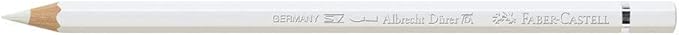 Faber-Castell Art & Graphic Albrecht Dürer Watercolour Pencil, (101), White, For Art, Craft, Drawing, Sketching, Home, School, University, Colouring