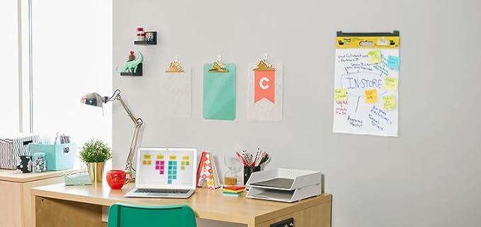 Post-it Super Sticky Big Notes, 11 in x 11 in, 1 Pad, 2X The Sticking Power, Neon Orange (BN11O)