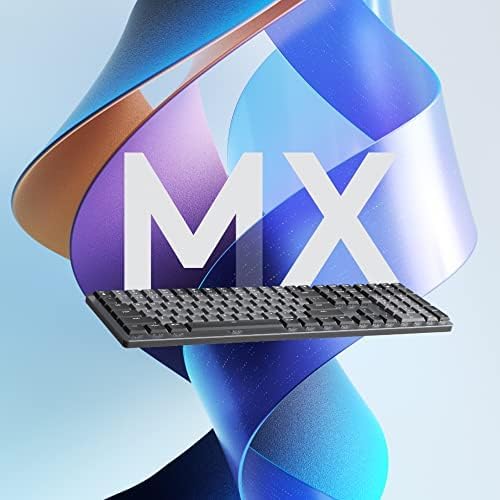 Logitech MX Mechanical Mini Wireless Illuminated Keyboard, Clicky Switches, Backlit, Bluetooth, USB-C, macOS, Windows, Linux, iOS, Android, Metal