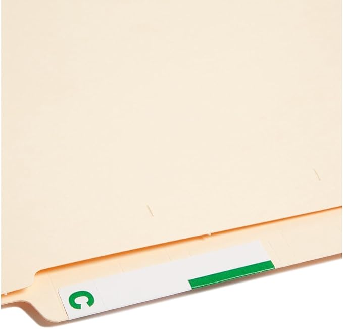 Smead AlphaZ NCC Color-Coded Label, C&P, Label Sheet, Dark Green, 100 per Pack (67154)