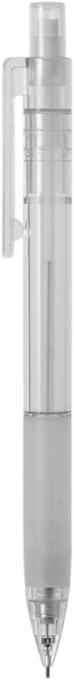 MUJI Polycarbonate Mechanical Pencil W - Rubber Grip, 3 Pcs & MUJI Eraser [Black - Small], 3 Pcs