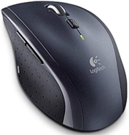 Logitech M705 Marathon Wireless Laser Mouse, 2.4 GHz Frequency, 30 ft Wireless Range, Right-Hand Use, Black