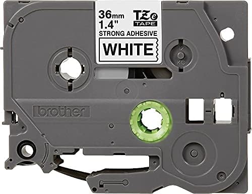 Brother Laminated Extra-Strength Black on White 1 1/2 Inch Tape in Retail Packaging (TZeS261)
