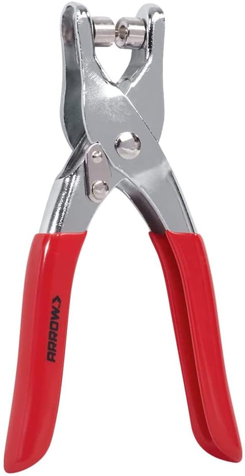 Arrow GEPK532 Eyelet Tool Kit, Hole Punch Pliers for Fabric, Leather, Canvas, Includes 100 Eyelets, 5/32-Inch, Gold,silver