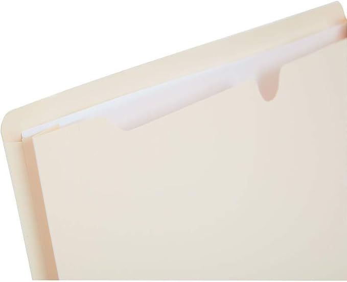 Staples Manila File Jackets with Reinforced Tab, Legal Size, 2‑Inch Expansion, Durable Construction for Secure Document Storage – 50/Box