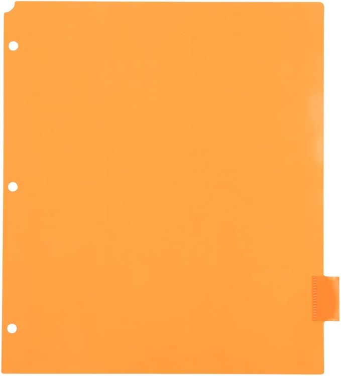 JAM PAPER Plastic Index Tab Dividers - 8-Tab - 9 3/4 x 11 1/2 - Multicolor - 8 Tabbed Dividers/Pack