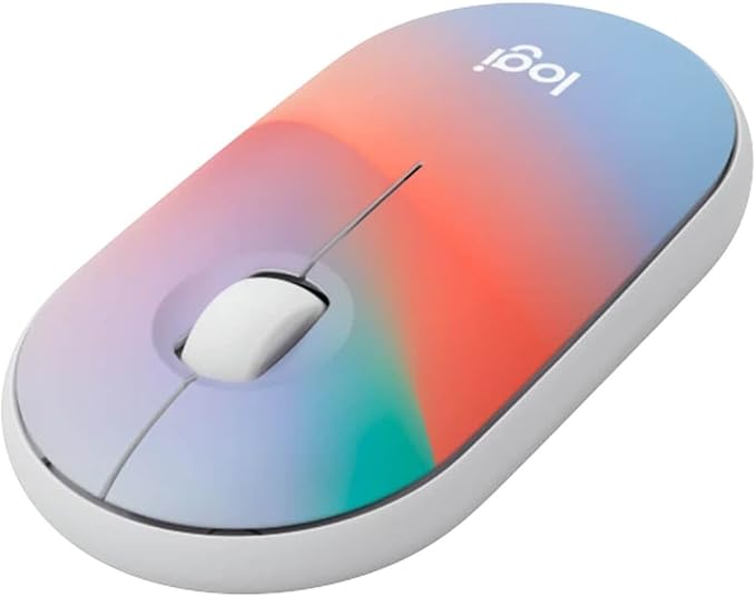 Logitech M340 Wireless Mouse With Limited Edition Prints, USB Receiver, Silent Clicks, Portable for Laptop, PC, Windows, Chrome, Surface - Sheer Dream, Optical, 32.81 ft Range (Renewed)