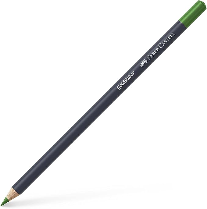 Faber-Castell Creative Studio Goldfaber Colour Pencil, (167), Grass Green, Single Pencil, for Art, Craft, Drawing, Sketching, Home, School, University, Colouring