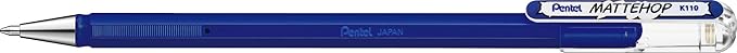 Pentel Mattehop 1.0mm Gel Roller 7pc Wallet - Original Colours