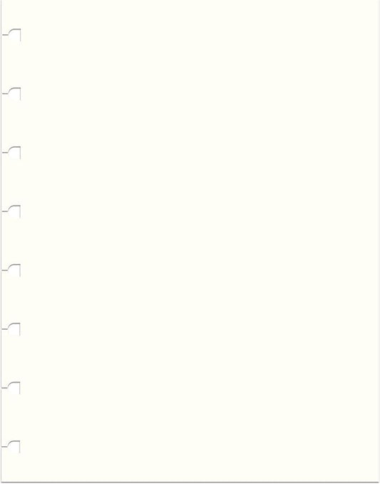 Filofax Notebooks A5 Plain Journal Refill, Movable, 8 1/4 x 5 13/16 inches, 32 Cream Sheets Fits Filofax Refillable A5 Journals (B152451U)