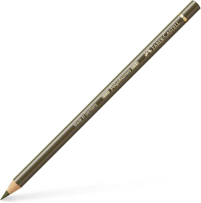 Faber-Castell Polychromos Artists' Single Pencil - Colour 173 Olive Green Yellowish