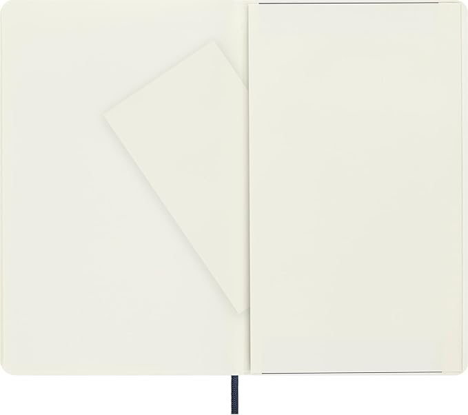 Moleskine Classic Notebook, Soft Cover, Large (5" x 8.25") Plain/Blank, Sapphire Blue, 192 pages
