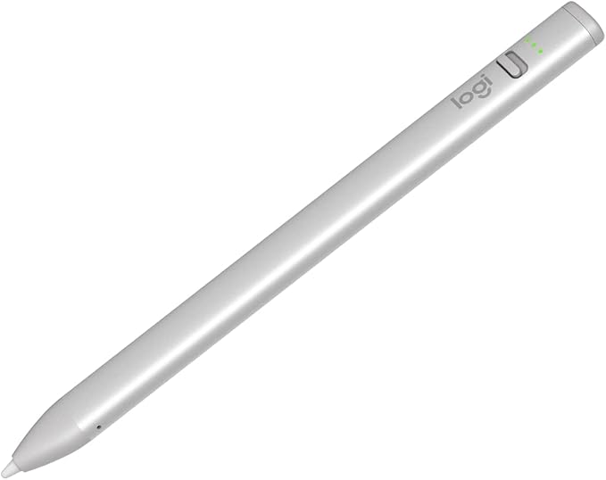 Logitech Crayon Digital Pencil for iPad (iPads with USB-C Ports) - Silver (Renewed)