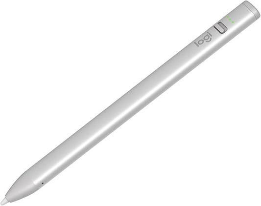 Logitech Crayon Digital Pencil for iPad (iPads with USB-C Ports) - Silver (Renewed)