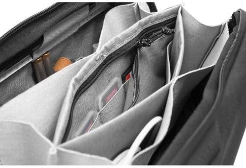 Peak Design Tech Pouch, Black, Electronics Organizer for Travel or Everyday Carry, Origami-Style Storage, Cable Pass-Through, Weatherproof Recycled Nylon, Gear Carry Bag for Men and Women