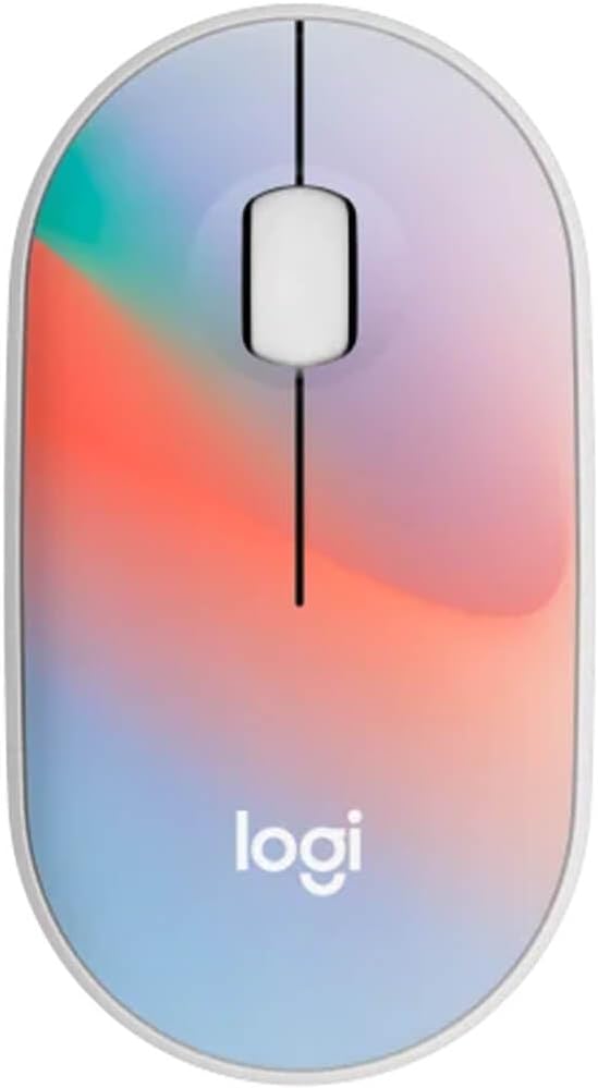 Logitech M340 Wireless Mouse With Limited Edition Prints, USB Receiver, Silent Clicks, Portable for Laptop, PC, Windows, Chrome, Surface - Sheer Dream, Optical, 32.81 ft Range (Renewed)
